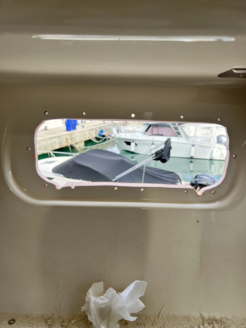 Portlight and hull fitting replacement